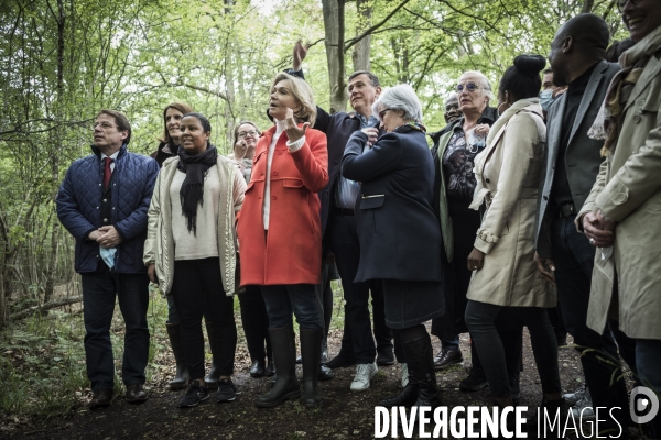 Régionale : Valerie Pecresse au Bois Saint-Martin.
