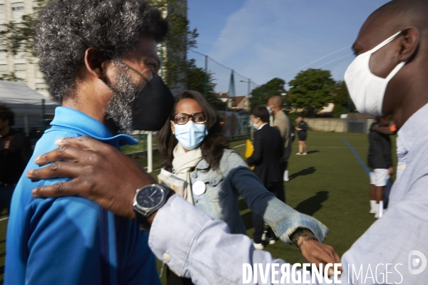 Audrey Pulvar en campagne à Saint Denis, regionales 2021