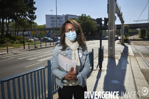 Audrey Pulvar en campagne à Saint Denis, regionales 2021
