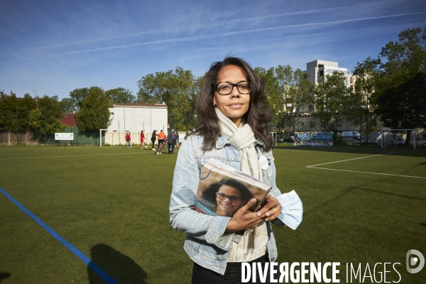 Audrey Pulvar en campagne à Saint Denis, regionales 2021