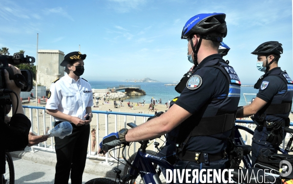 Brigades VTT pour surveiller les plages de Marseille