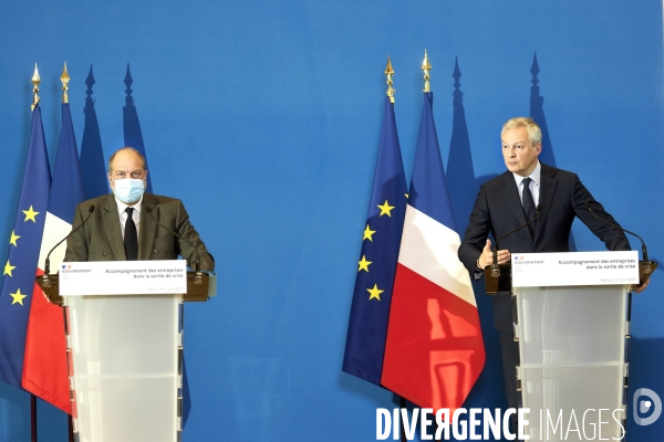 Dispositif d accompagnement des entreprises dans la sortie de crise par Bruno Le Maire et Eric Dupond-Moretti