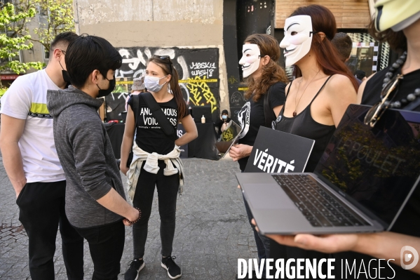 Protection animale, ANONYMOUS FOR THE VOICELESS. THE CUBE OF TRUTH dénonce la souffrance animale, les conditions de vie et de mort infligées par l humain. Animal protection.