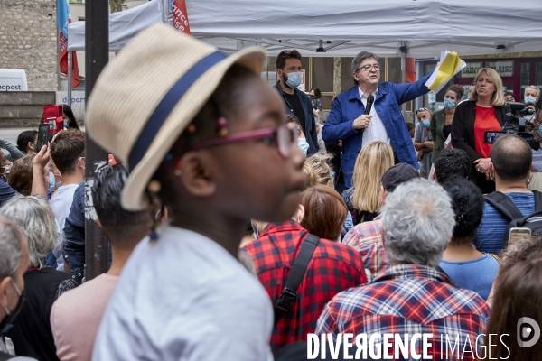 JL Mélenchon en soutien à Danielle Simonnet pour la législative partielle à Paris