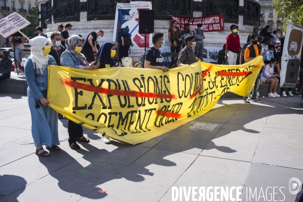 Manifestation du dal la veille de la fin de la treve hivernale.