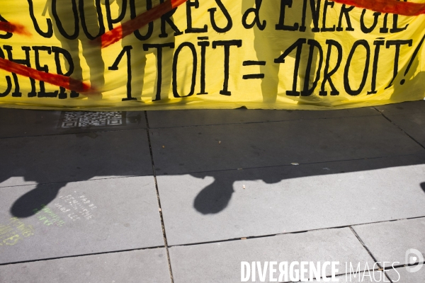 Manifestation du dal la veille de la fin de la treve hivernale.