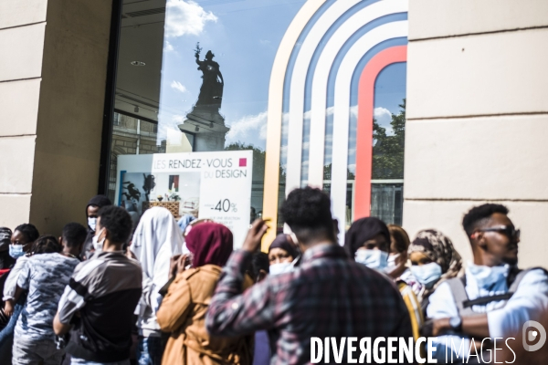 Manifestation du dal la veille de la fin de la treve hivernale.