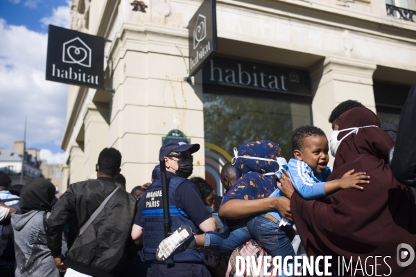 Manifestation du dal la veille de la fin de la treve hivernale.