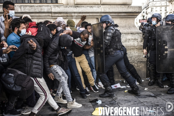 Manifestation du dal la veille de la fin de la treve hivernale.