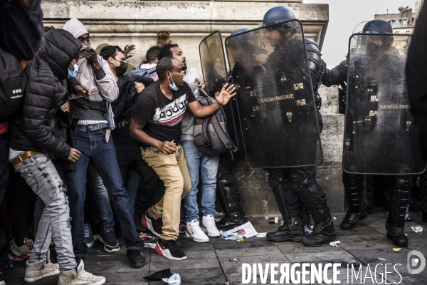 Manifestation du dal la veille de la fin de la treve hivernale.