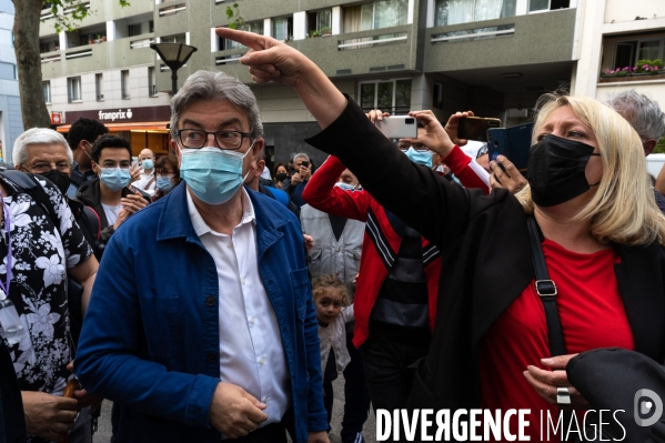 Jean-Luc Mélenchon soutien Danielle Simonnet. Election législative.