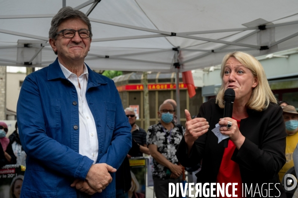 Jean-Luc Mélenchon soutien Danielle Simonnet. Election législative.