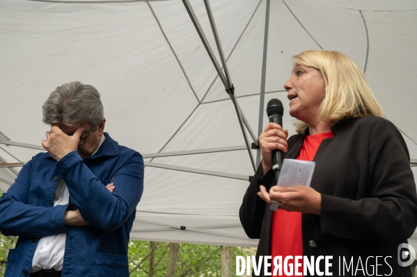 Jean-Luc Mélenchon soutien Danielle Simonnet. Election législative.