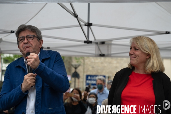 Jean-Luc Mélenchon soutien Danielle Simonnet. Election législative.