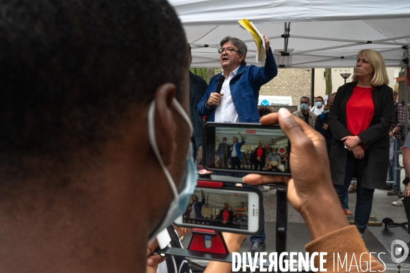 Jean-Luc Mélenchon soutien Danielle Simonnet. Election législative.