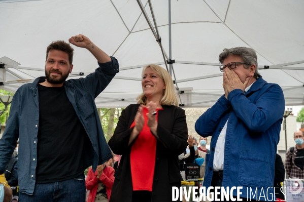 Jean-Luc Mélenchon soutien Danielle Simonnet. Election législative.