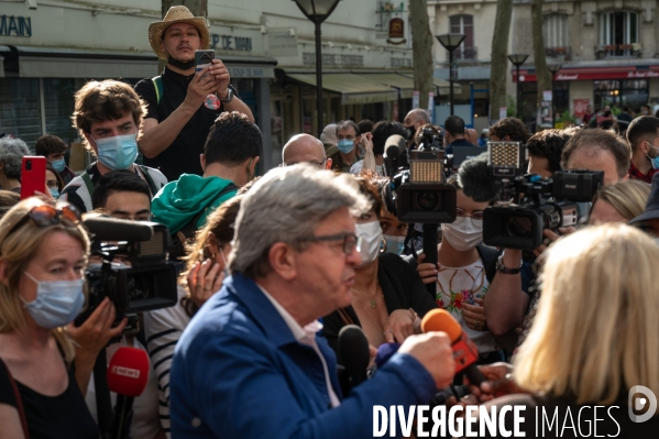 Jean-Luc Mélenchon soutien Danielle Simonnet. Election législative.