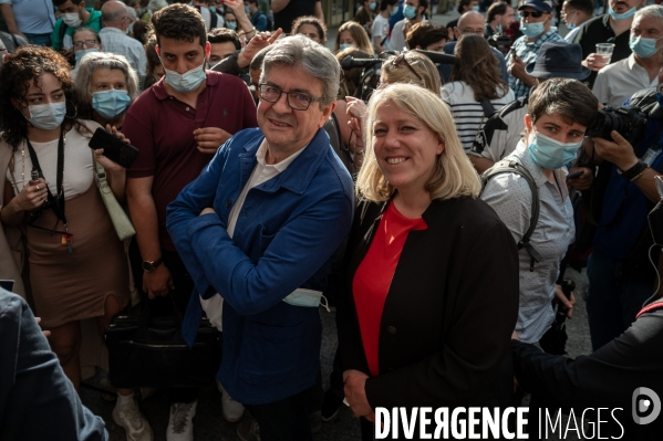 Jean-Luc Mélenchon soutien Danielle Simonnet. Election législative.