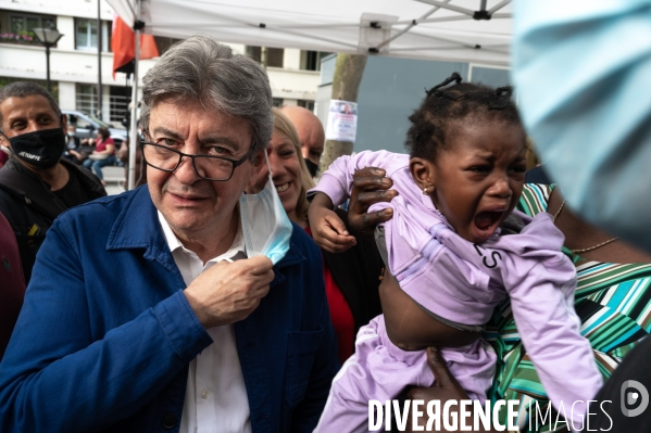 Jean-Luc Mélenchon soutien Danielle Simonnet. Election législative.