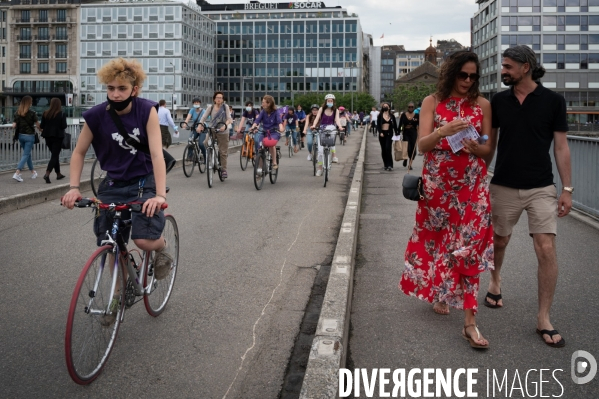 Appel à la grève féministe du 14 juin, à vélo - Genève