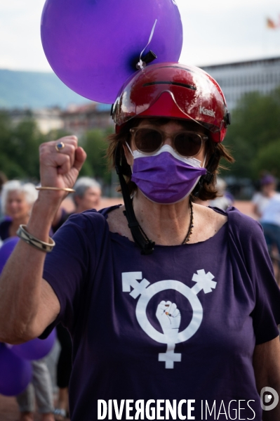 Appel à la grève féministe du 14 juin, à vélo - Genève