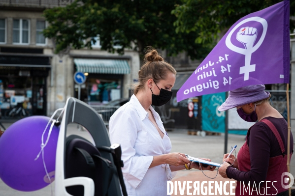 Appel à la grève féministe du 14 juin, à vélo - Genève