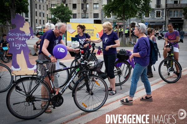 Appel à la grève féministe du 14 juin, à vélo - Genève