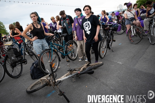 Appel à la grève féministe du 14 juin, à vélo - Genève