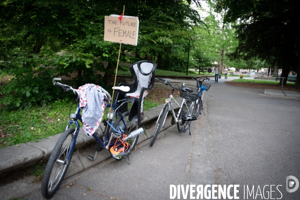 Appel à la grève féministe du 14 juin, à vélo - Genève