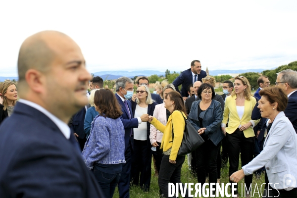 Frejus le 16/05/2021 Thierry Mariani candidat RN  PACA aux elections regionales en campagne à Frejus sur la base nature François Leotard ou doit se realiser les photos officielles des candidats.