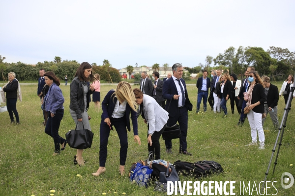 Frejus le 16/05/2021 Thierry Mariani candidat RN  PACA aux elections regionales en campagne à Frejus sur la base nature François Leotard ou doit se realiser les photos officielles des candidats.