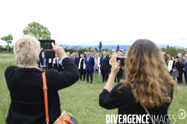 Frejus le 16/05/2021 Thierry Mariani candidat RN  PACA aux elections regionales en campagne à Frejus sur la base nature François Leotard ou doit se realiser les photos officielles des candidats.