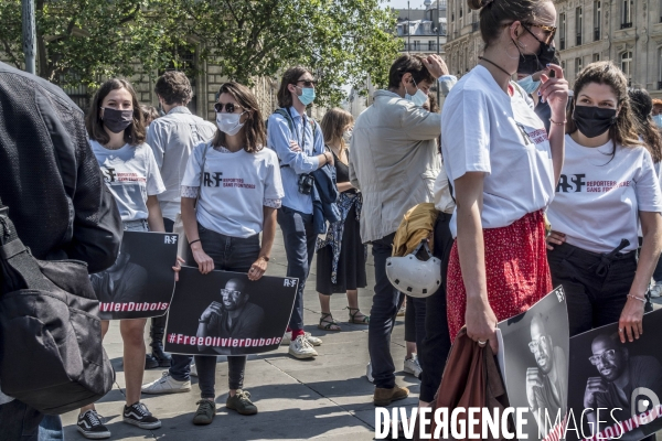 Rassemblement pour la libération d Olivier Dubois