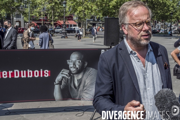 Rassemblement pour la libération d Olivier Dubois