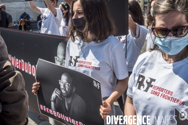 Rassemblement pour la libération d Olivier Dubois