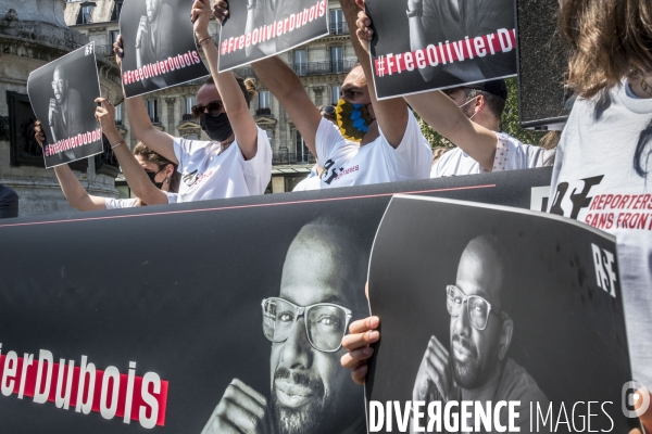 Rassemblement pour la libération d Olivier Dubois