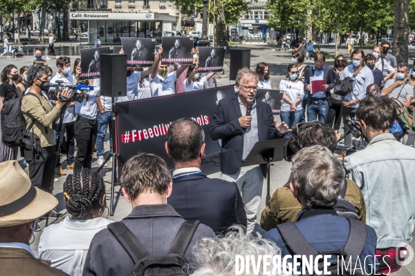 Rassemblement pour la libération d Olivier Dubois