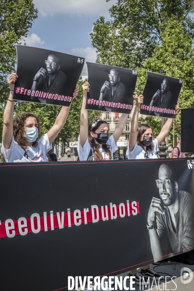 Rassemblement pour la libération d Olivier Dubois