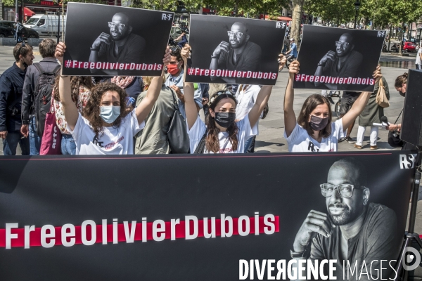 Rassemblement pour la libération d Olivier Dubois