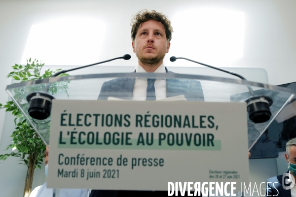 Europe ecologie les verts / presentation des tetes de listes pour les regionales 2021