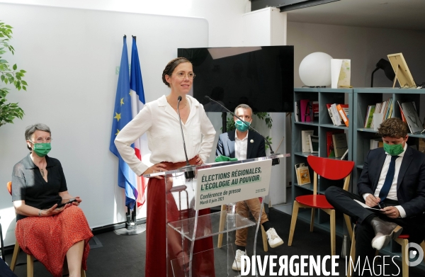 Europe ecologie les verts / presentation des tetes de listes pour les regionales 2021