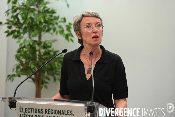 Europe ecologie les verts / presentation des tetes de listes pour les regionales 2021