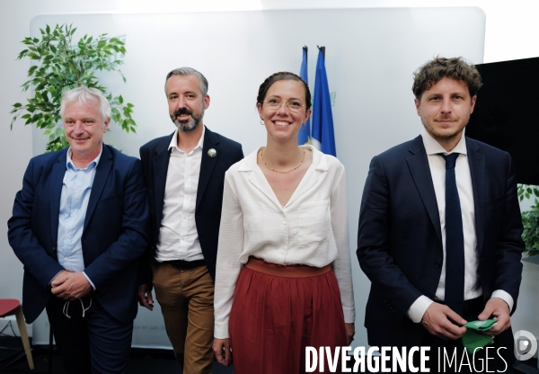Europe ecologie les verts / presentation des tetes de listes pour les regionales 2021