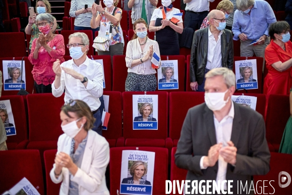 Valerie Pecresse, premier meeting physique regionales 2021