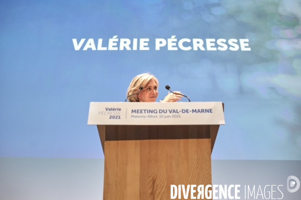 Valerie Pecresse, premier meeting physique regionales 2021