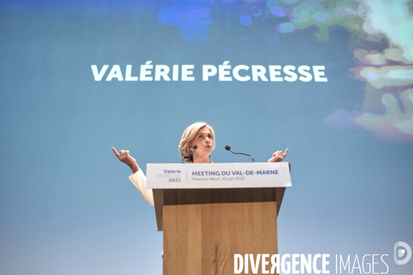 Valerie Pecresse, premier meeting physique regionales 2021