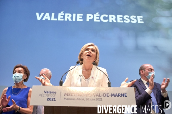 Valerie Pecresse, premier meeting physique regionales 2021