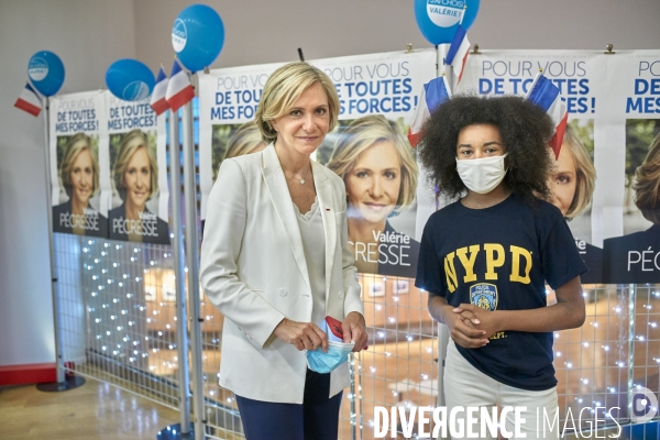 Valerie Pecresse, premier meeting physique regionales 2021