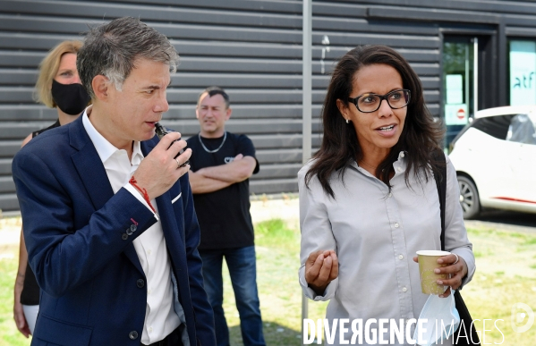 Elections regionales 2021 / Déplacement de campagne d Olivier Faure en soutien à Audrey Pulvar