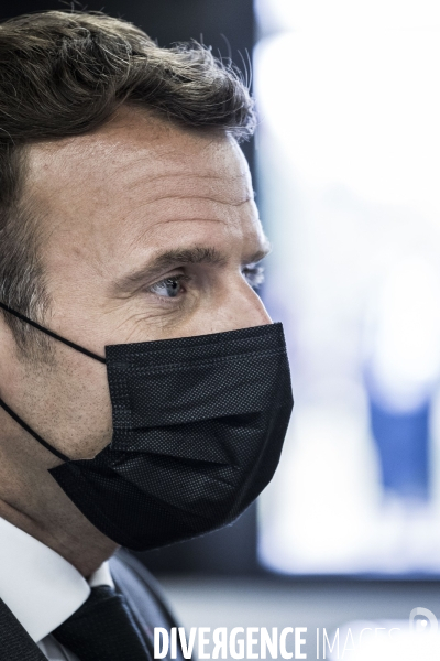 Déplacement d Emmanuel Macron dans la Drome.